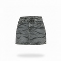Mini Falda Denim Camuflaje con Tachas